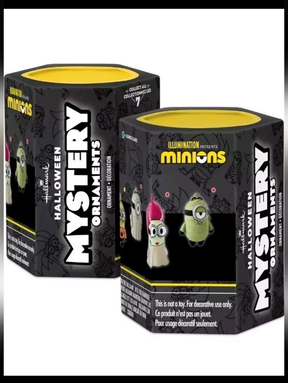 Hallmark Minions Mystery Halloween Ornaments, Set of 2